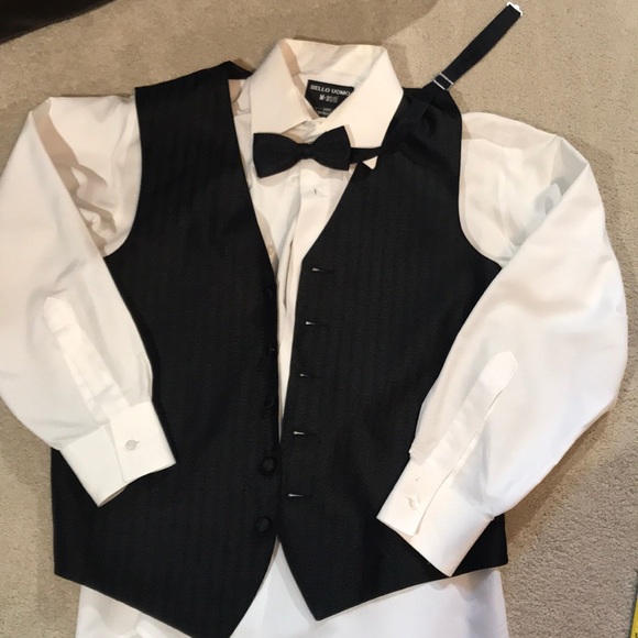 Neil Allyn Black Tuxedo w/ shirt, vest, & bow tie - Picture 5 of 16